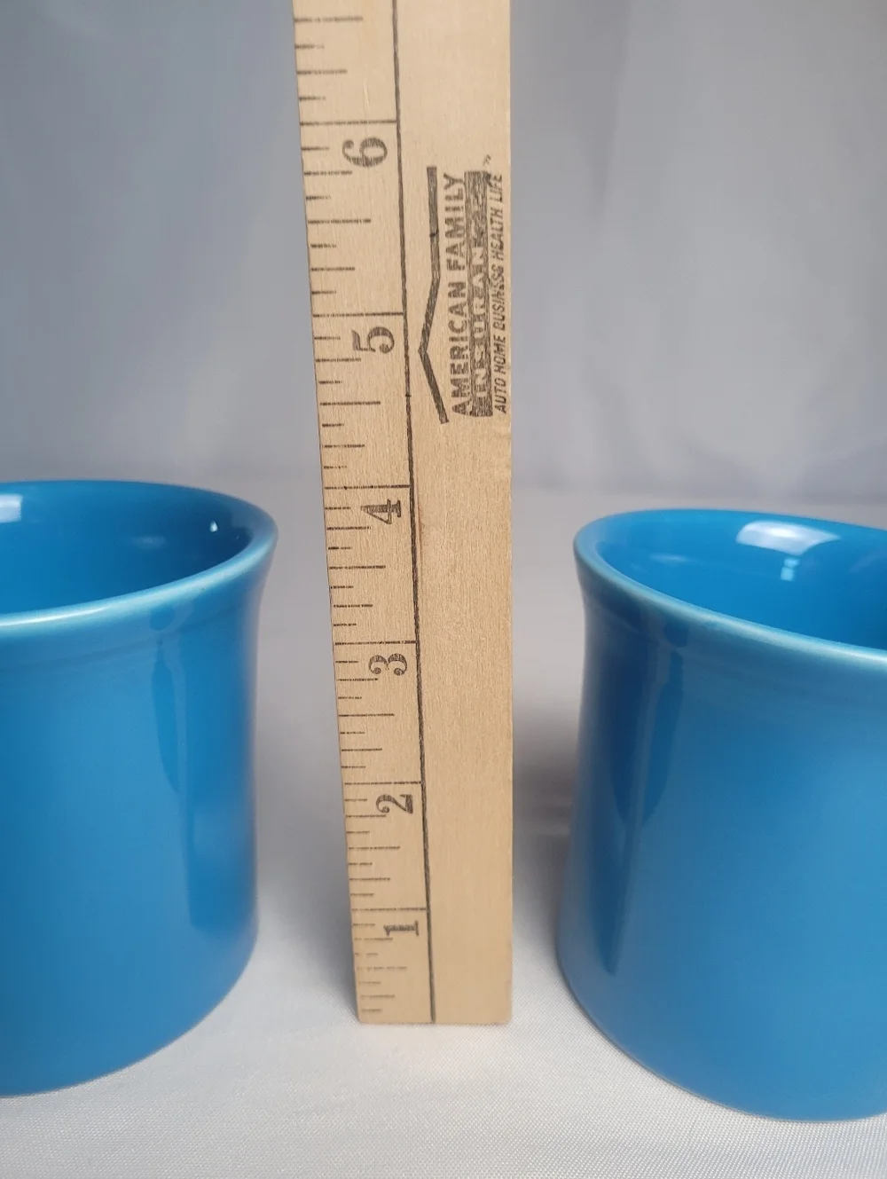 Fiestaware Lot Of 2 Peacock Blue Coffee Mugs Homer Laughlin